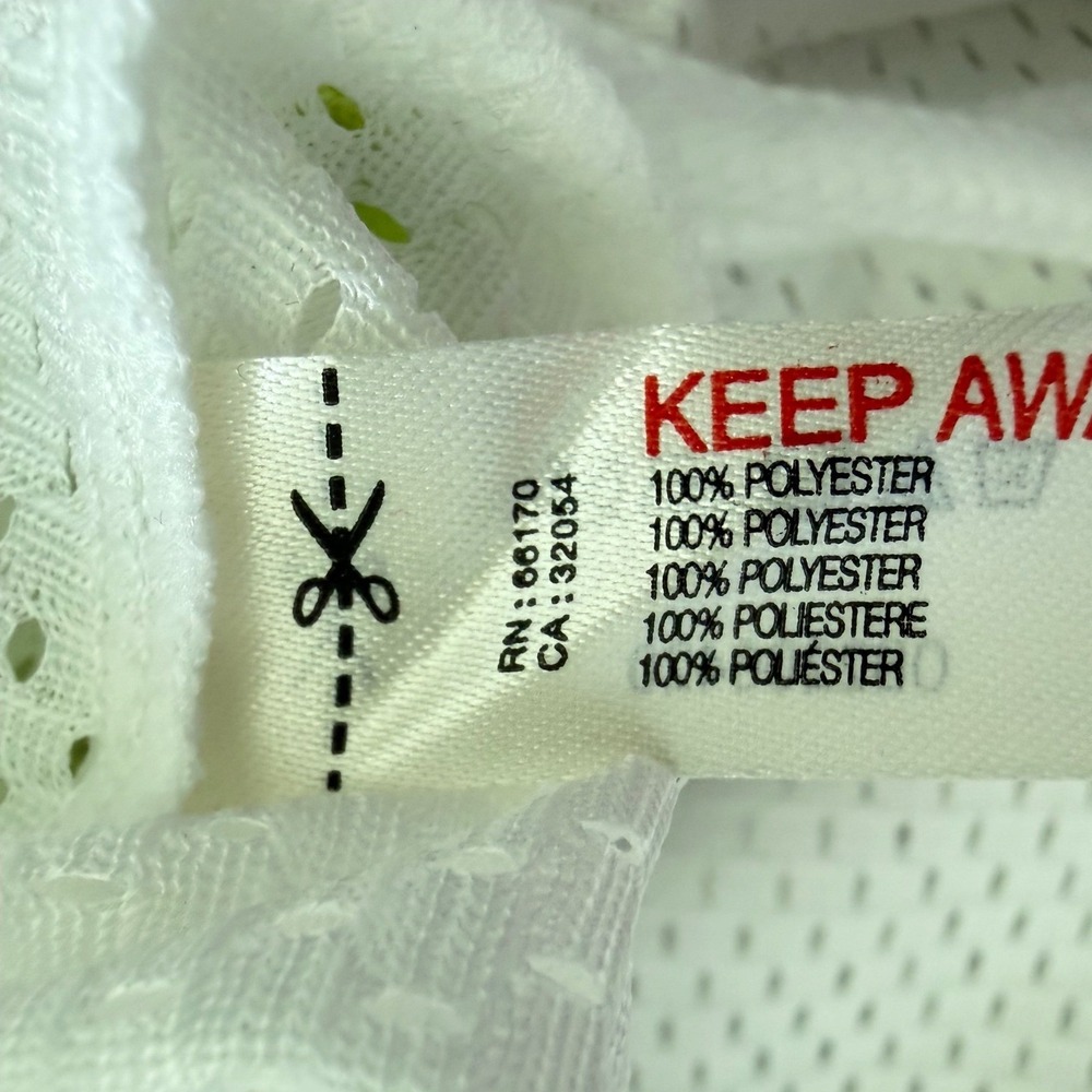 Free People FP Movement When In Venice Mesh Basketball Shorts White Neon XS - Picture 10 of 10